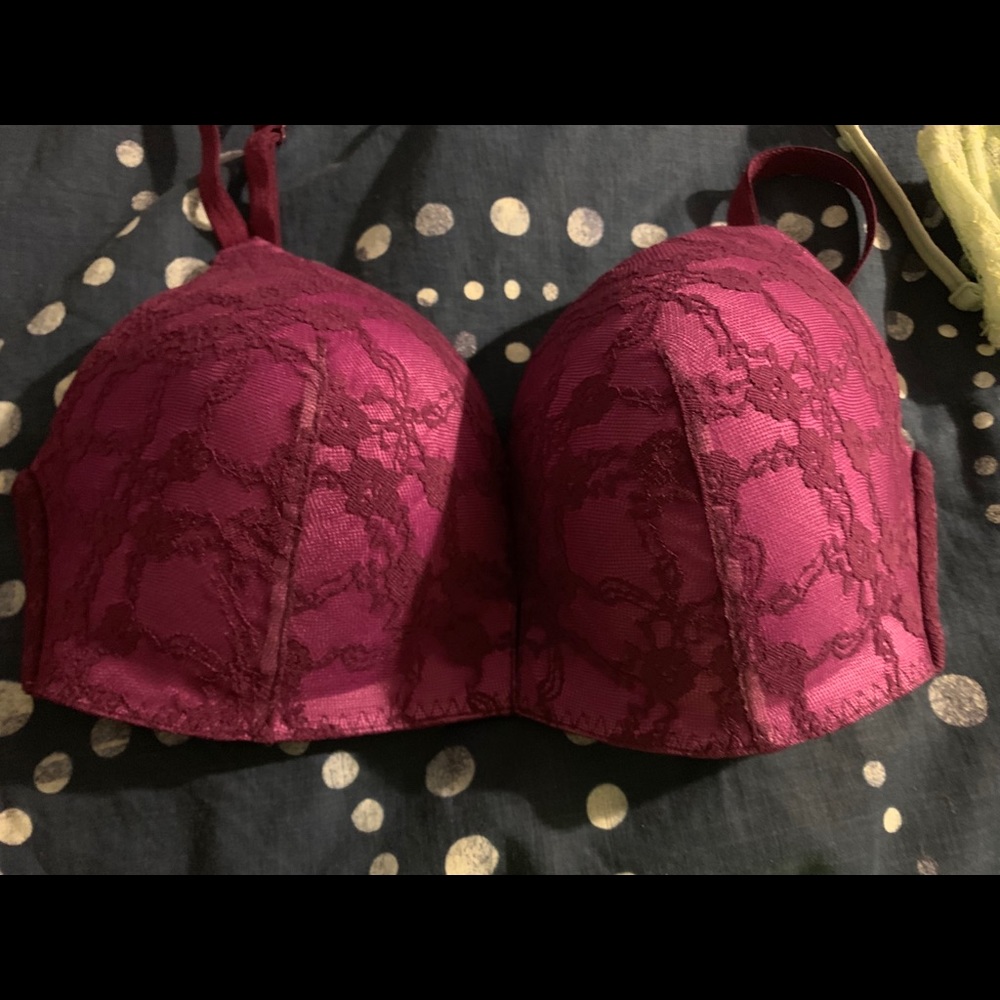 Purple BS bra 34 d wireless